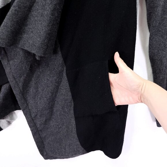 Bloomingdale's Cashmere Cardigan Size Small Open Front Sweater Colorblock - Picture 8 of 12